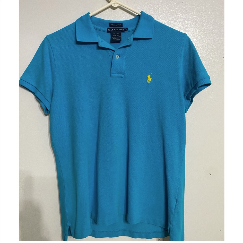 Blue Ralph Lauren collard shirt